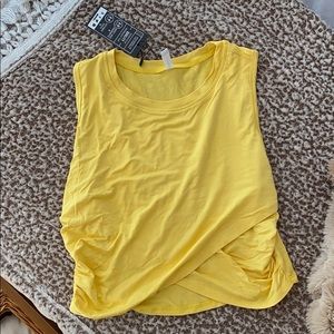 Yellow crop top; never worn.